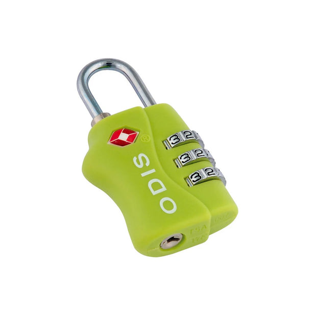 Candado Odis Tsa Maleta Viaje 33mm Con Clave Verde