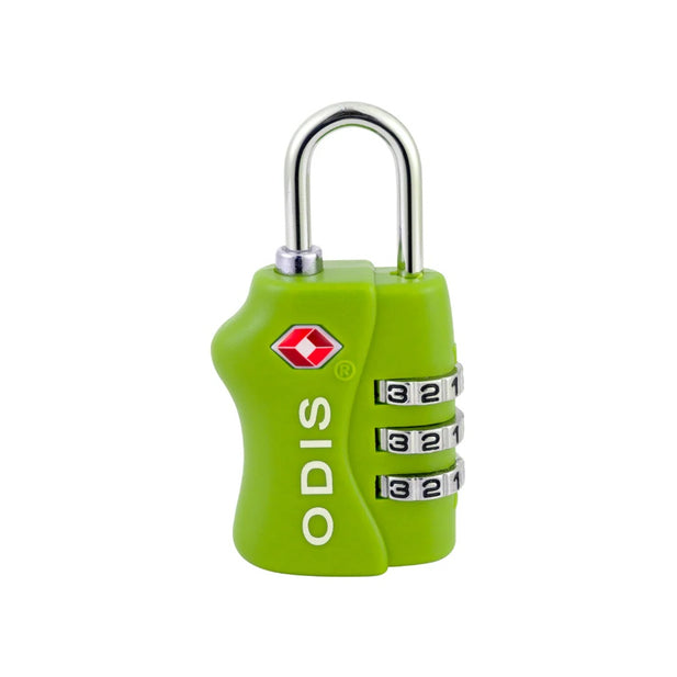 Candado Odis Tsa Maleta Viaje 33mm Con Clave Verde