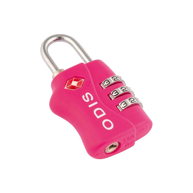 Candado Odis Tsa Maleta Viaje 33mm Con Clave rosado