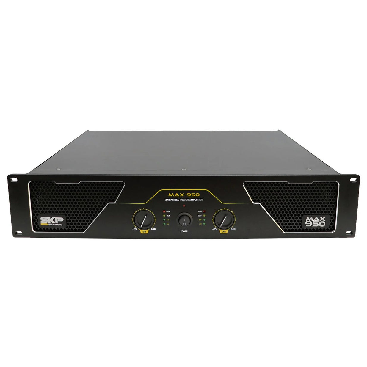 Amplificador de Potencia SKP MAX 950 Clase AB 950W Bridge 2x450W Rack 2U