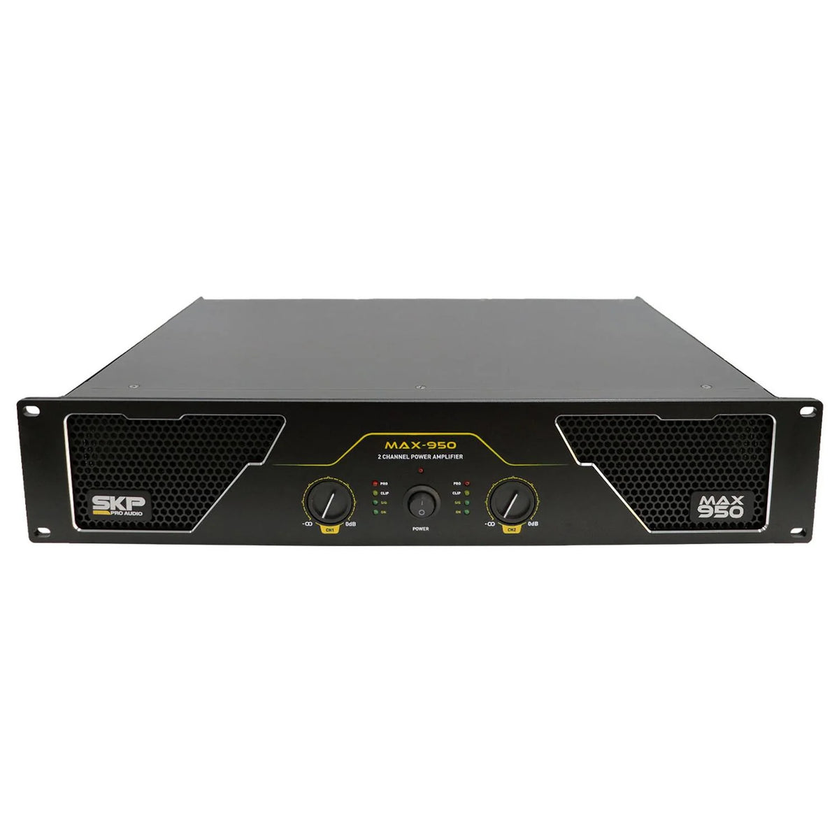 Amplificador de Potencia SKP MAX 950 Clase AB 950W Bridge 2x450W Rack 2U