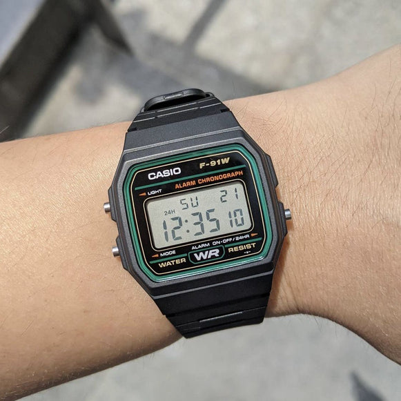 Reloj Casio F 91W 3DG