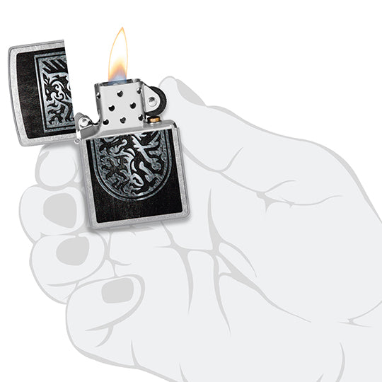 ZIPPO 48730 DRAGON SHIELD DESIGN