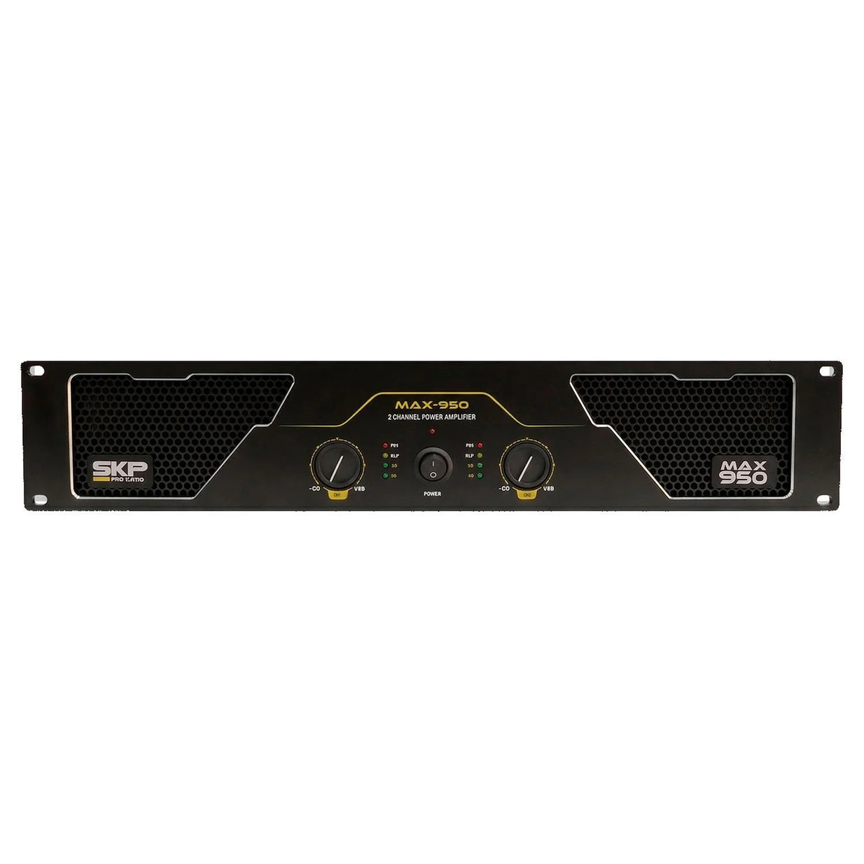 Amplificador de Potencia SKP MAX 950 Clase AB 950W Bridge 2x450W Rack 2U