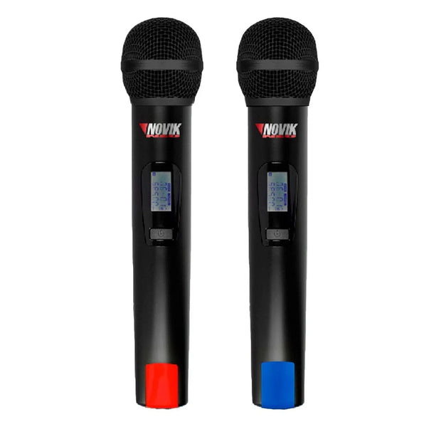 Sistema Micrófonos Inalámbricos Doble Novik UNK-660 UHF 300 Canales 2×XLR Maletín