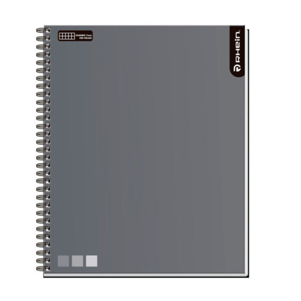 CUADERNO UNIVERSITARIO RHEIN ONE COLOR 100 HOJAS CUADRO 7mm (unidad)