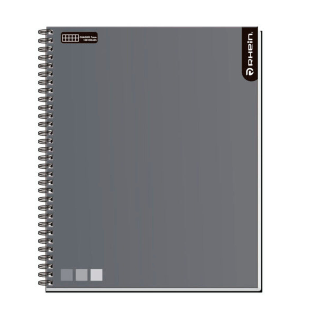 CUADERNO UNIVERSITARIO RHEIN ONE COLOR 100 HOJAS CUADRO 7mm (unidad)