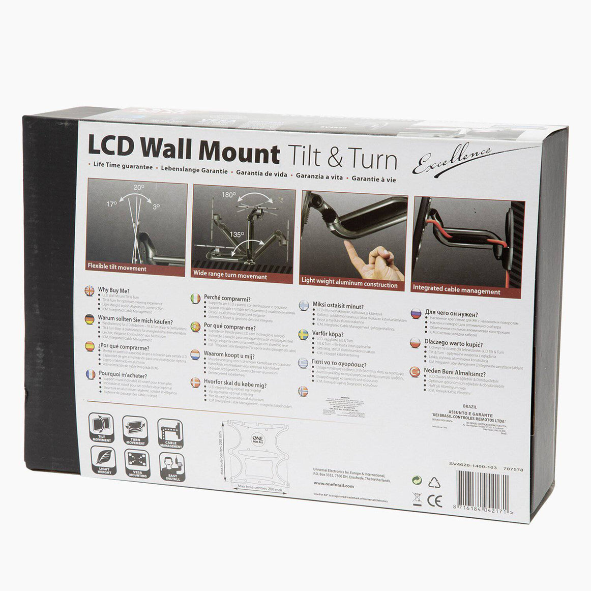 Soporte TV Brazo 19 a 43 pulgadas  SV4620 One For All