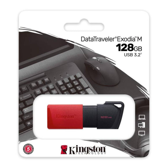 Pendrive 128 GB 3.2 EXODIA M KINGSTON