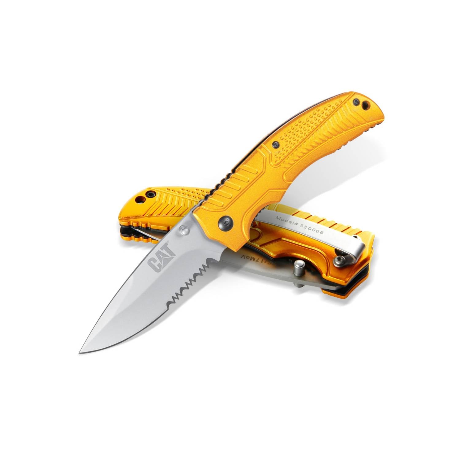 Cuchilla plegable de punta curva Cat 980006