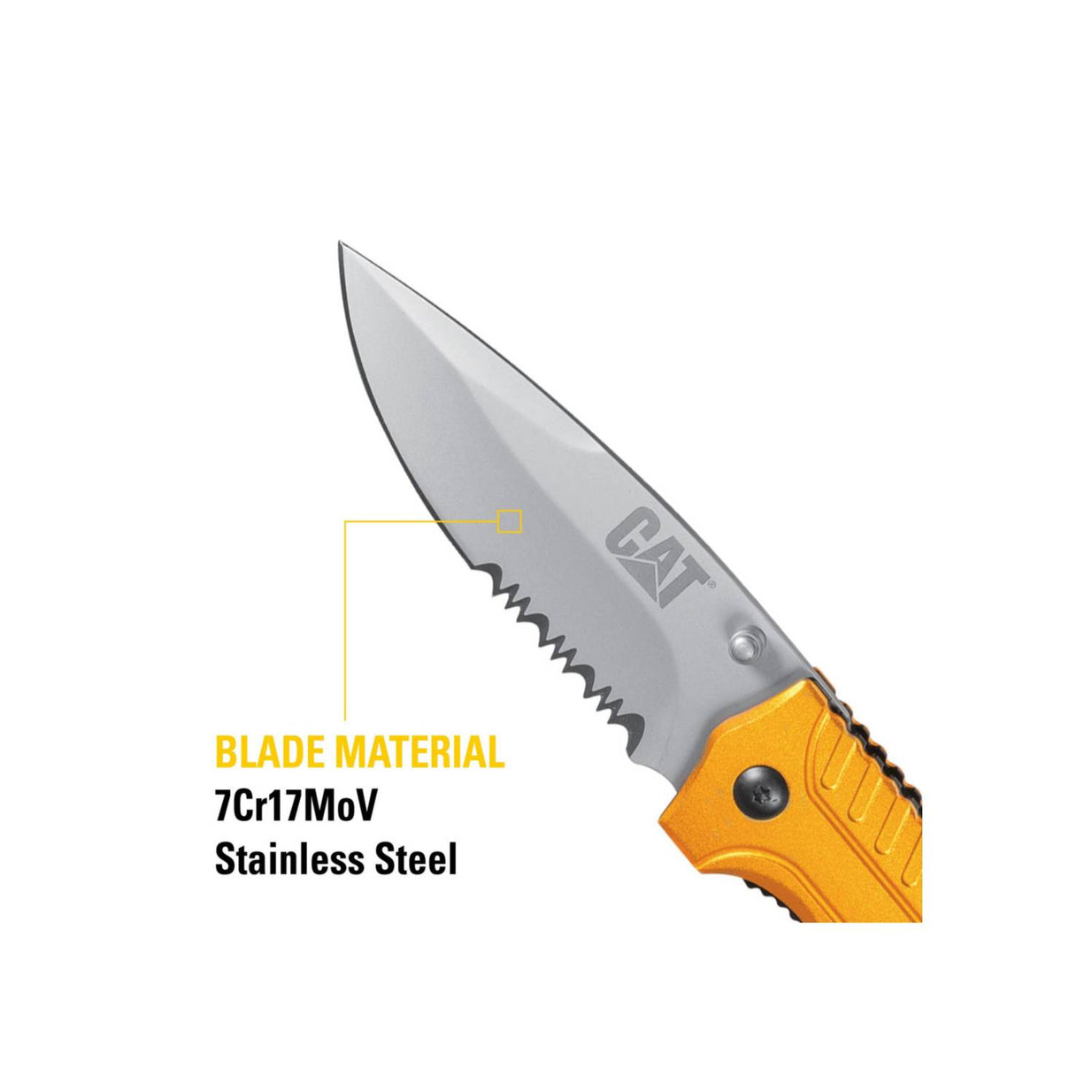 Cuchilla plegable de punta curva Cat 980006