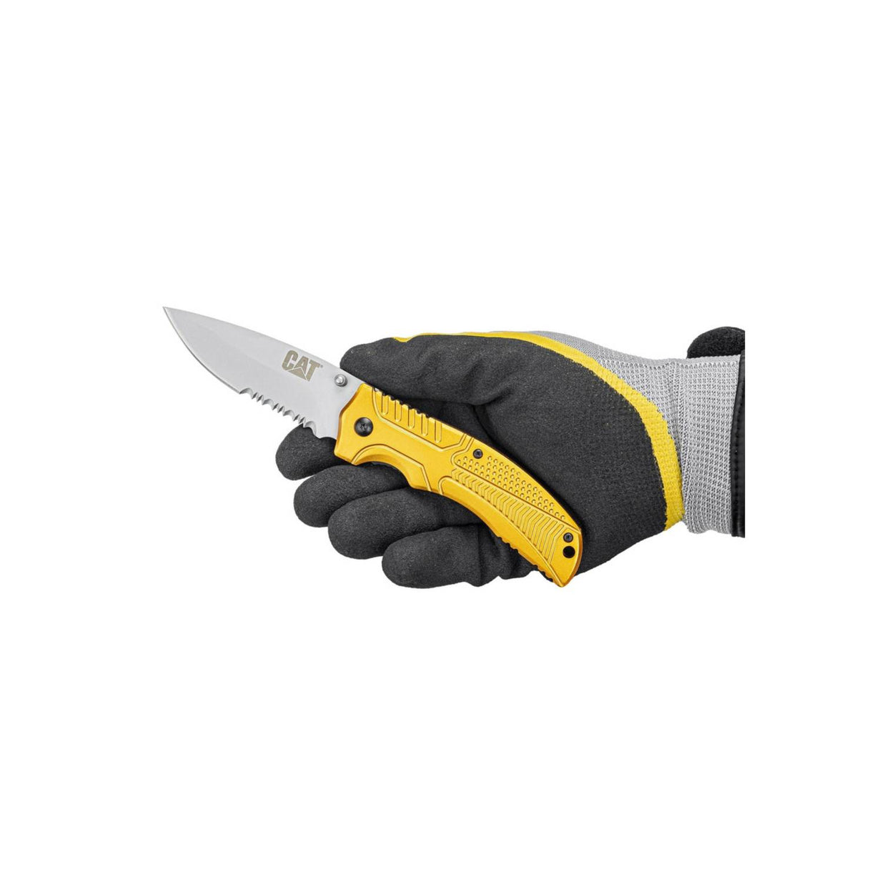 Cuchilla plegable de punta curva Cat 980006