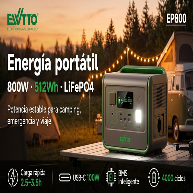 ESTACION DE ENERGIA EWTTO EP800W