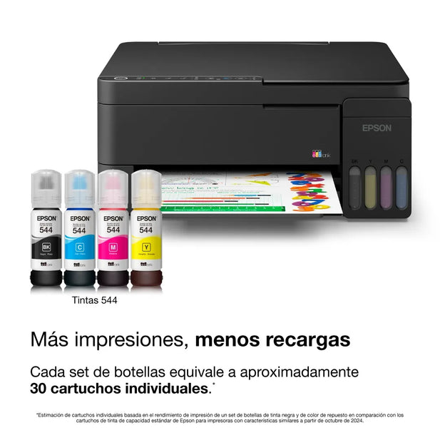 Impresora Epson EcoTank L3350 WiFi Multifunción Tinta Continua 11ppm Heat-Free