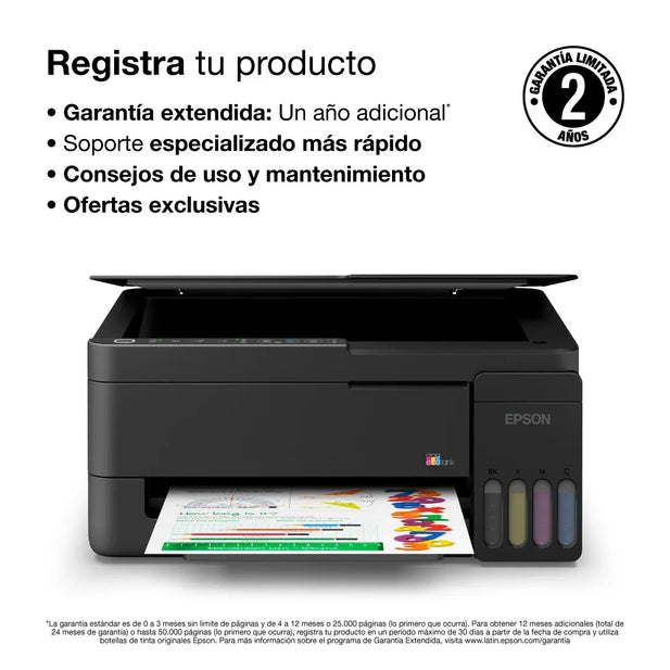 Impresora Epson EcoTank L3350 WiFi Multifunción Tinta Continua 11ppm Heat-Free