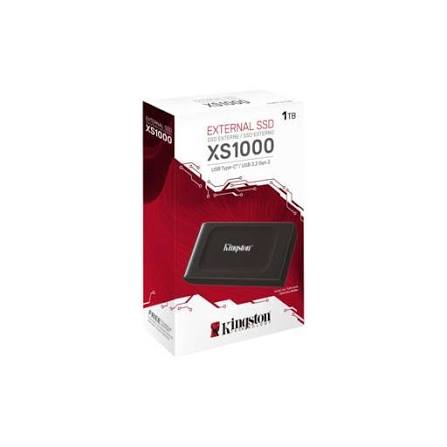 SSD Externa Kingston XS1000 1TB USB 3.2 Gen 2 1050MB/s Pocket-Sized Negra