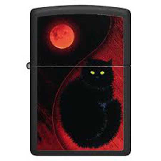 ZIPPO 48453 BLACK CAT DESIGN