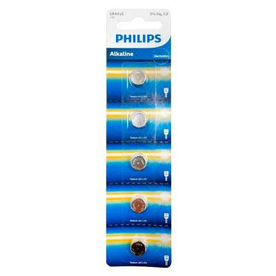 Pila Philips LR44 · pack 100 unidad