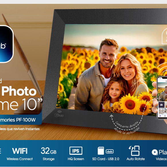 Marco Fotográfico Digital  10" Wifi Mlab ( 9591 )