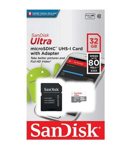 Tarjeta De Memoria MicroSD 32 GB ultra Sandisk
