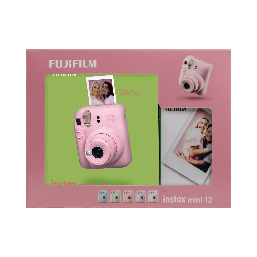 Kit Instax Mini 12 Rosa + 10 Film Fujifilm