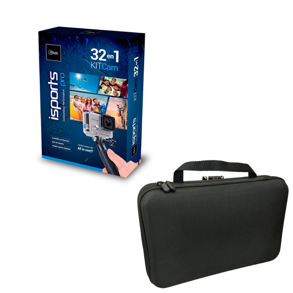 KIT ACCESORIOS 32 EN 1 CAMARAS DEPORTIVAS iSPORT PRO MLAB 9420