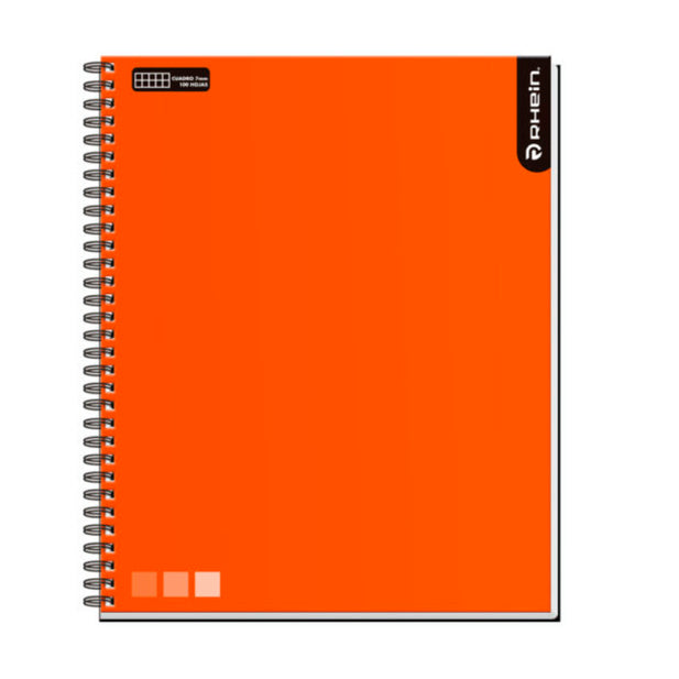 CUADERNO UNIVERSITARIO RHEIN ONE COLOR 100 HOJAS CUADRO 7mm (unidad)