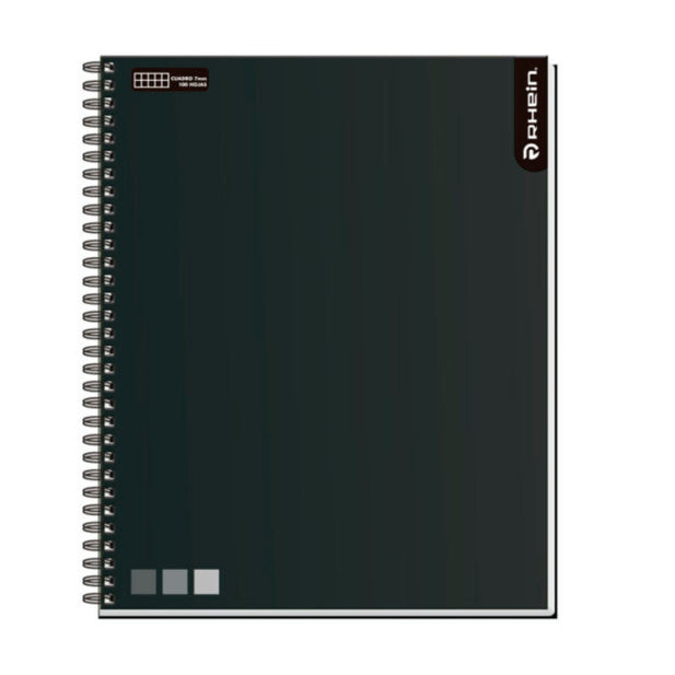 CUADERNO UNIVERSITARIO RHEIN ONE COLOR 100 HOJAS CUADRO 7mm (unidad)