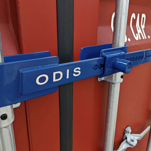 CANDADO PARA CONTENEDOR T6200 NEGRO-AZUL ODIS