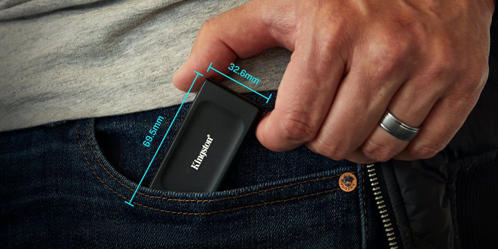 Unidad SSD Externa Kingston XS1000 Pocket-Sized 1TB