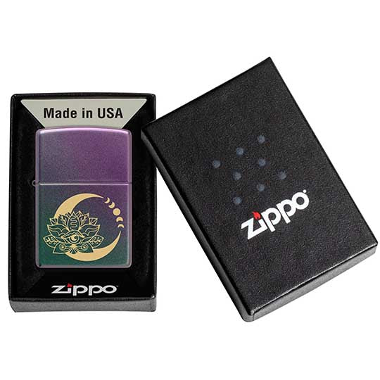 ZIPPO 48587 LOTUS MOON DESIGN