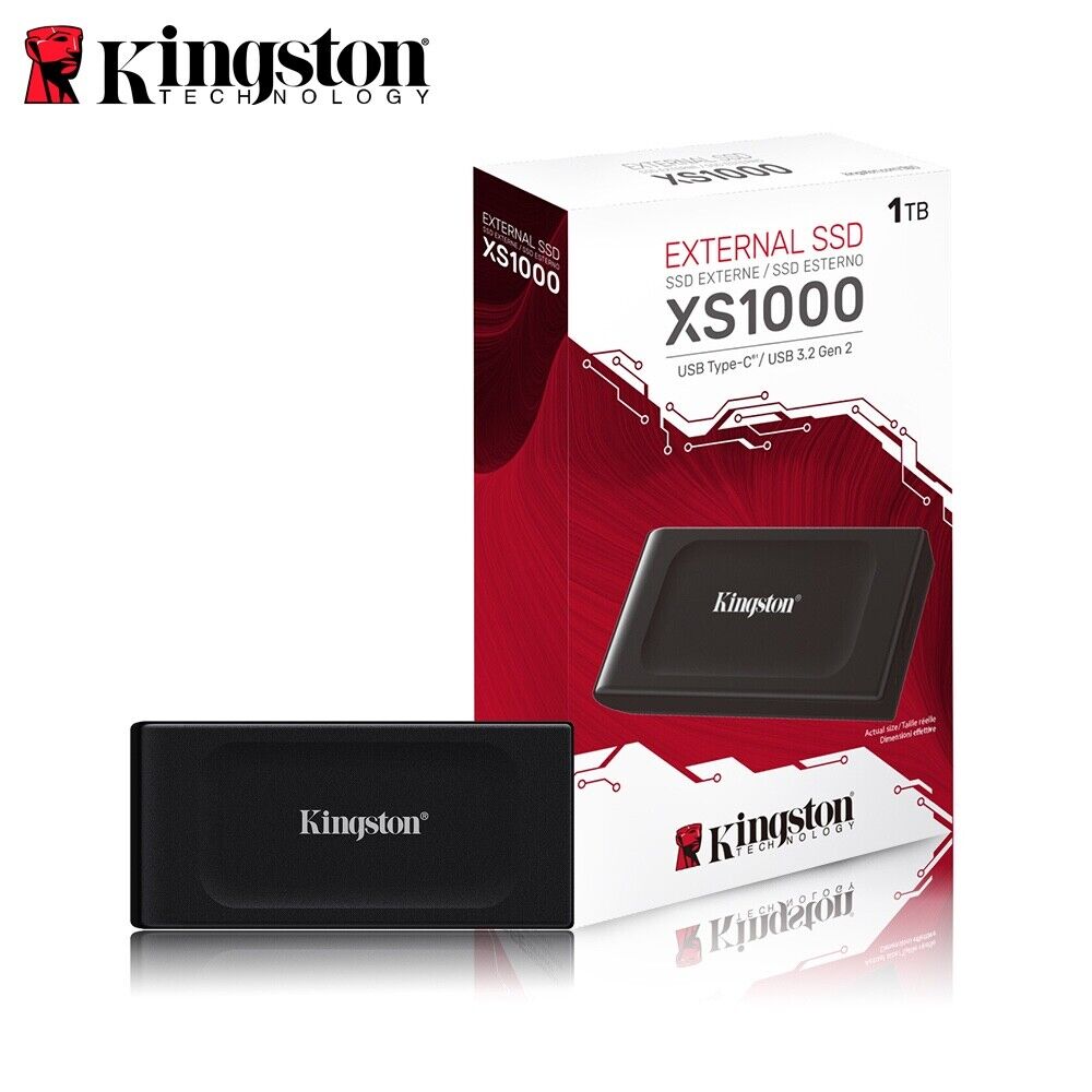 Unidad SSD Externa Kingston XS1000 Pocket-Sized 1TB