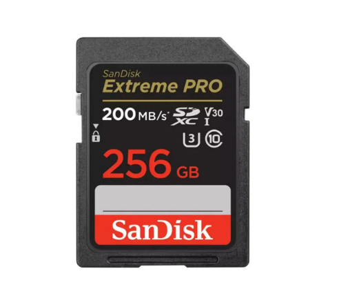 Tarjeta De Memoria 256 GB 4K SDXC Sandisk Extreme Pro