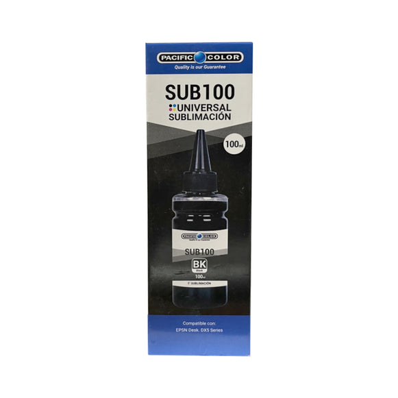 TINTA SUBLIMACION 100 NEGRO PACIFIC COLOR