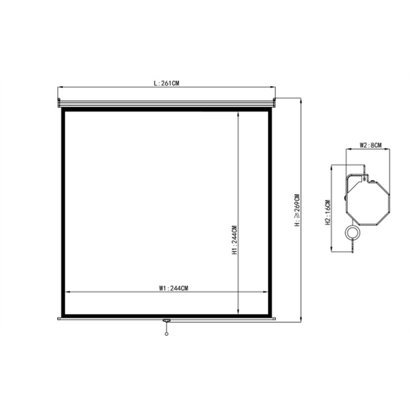 TELON MURAL 244 X 244 Cms