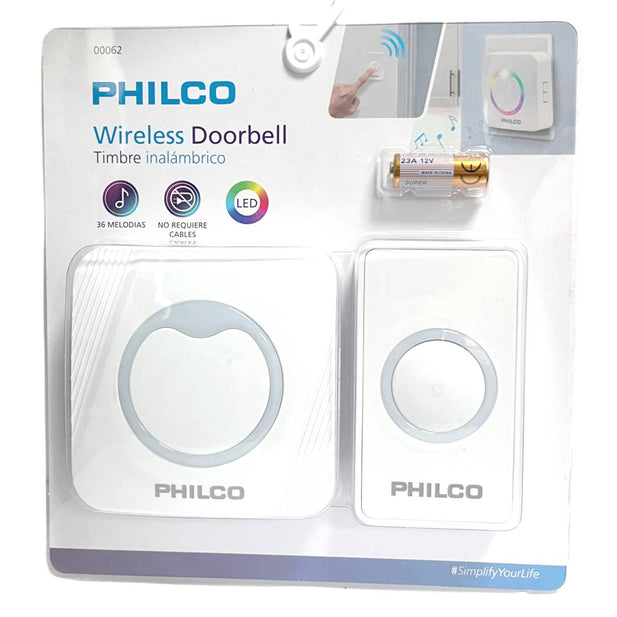 TIMBRE INALAMBRICO 36 MELODIAS PHILCO 00062