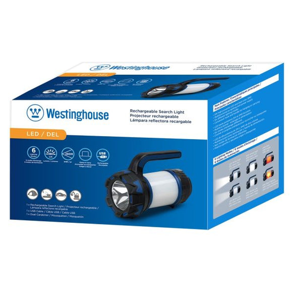 LINTERNA FOCO RECARGABLE 380 LUMINES WF215-CB WESTINGHOUSE