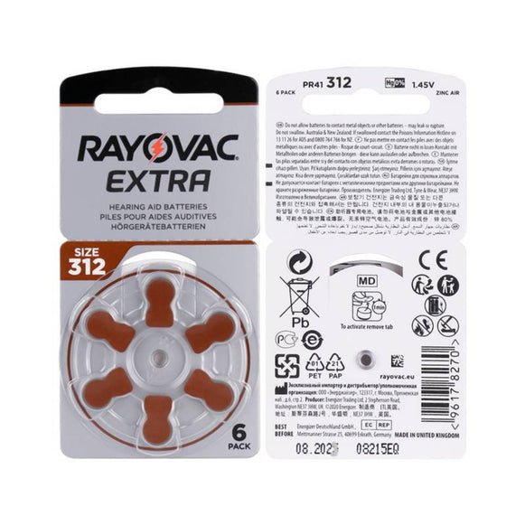 Pilas 312 Rayovac