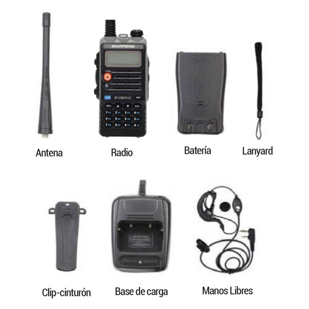 Radio Intercomunicador Baofeng  UV-B2 Plus Silver