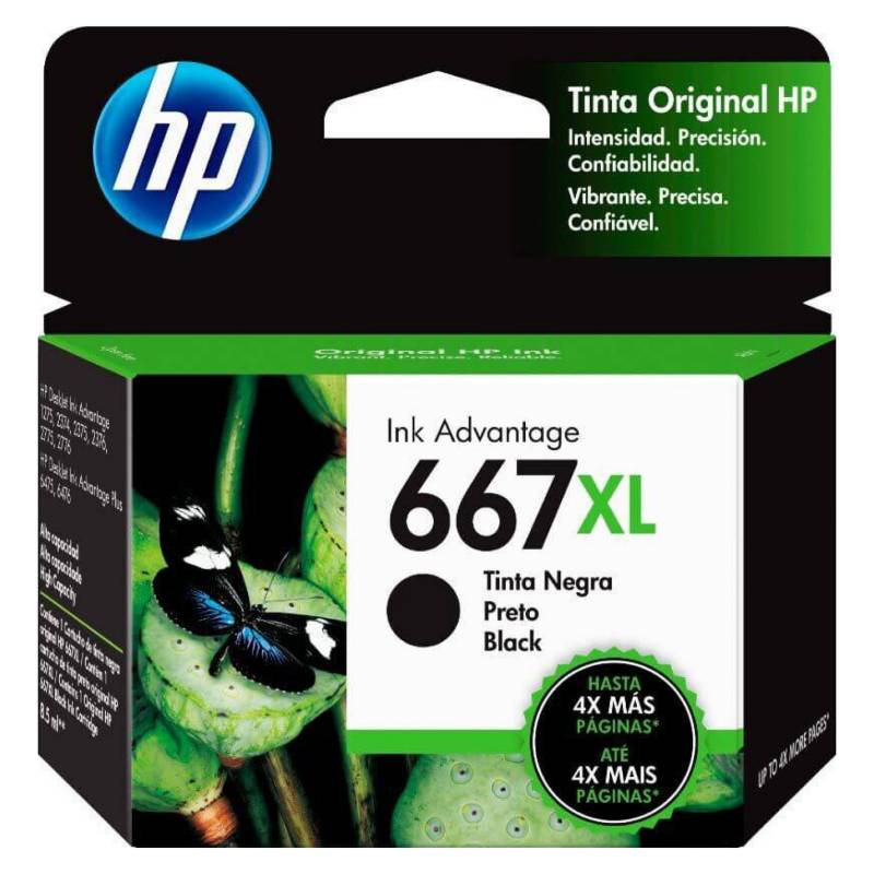 Tinta Catridge Hp 667 Negra XL