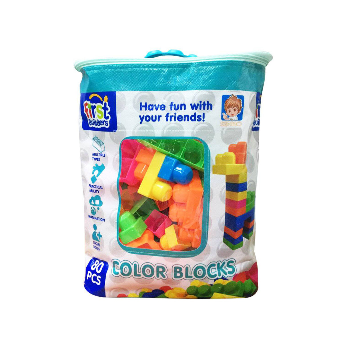 Juego bolsa con bloques para construir