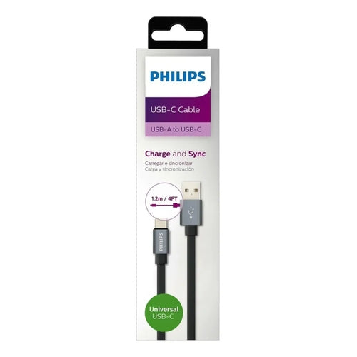 Cable Tipo C a usb Philips dlc2528f