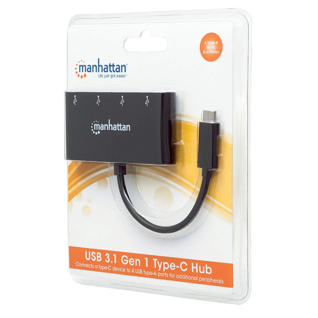 Puerto Hub 4 USB 3.1 A Tipo C  Manhattan
