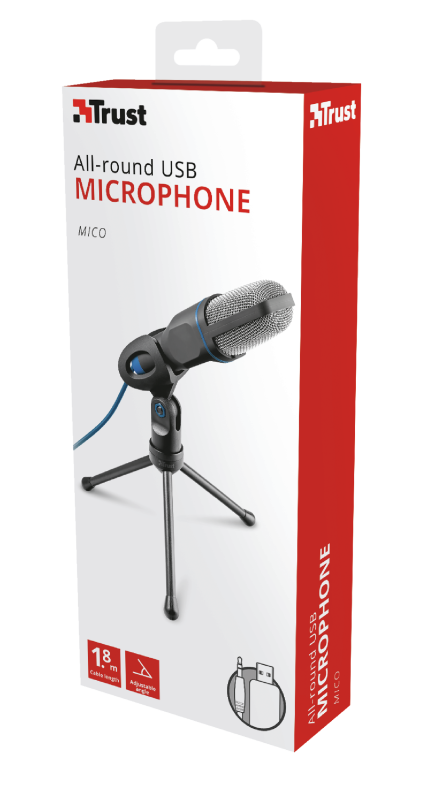 Micrófono Gamer conexion 3,5 y. USB Trust Mico ( 20378 )