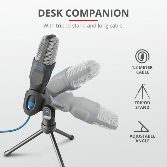 Micrófono Gamer conexion 3,5 y. USB Trust Mico ( 20378 )