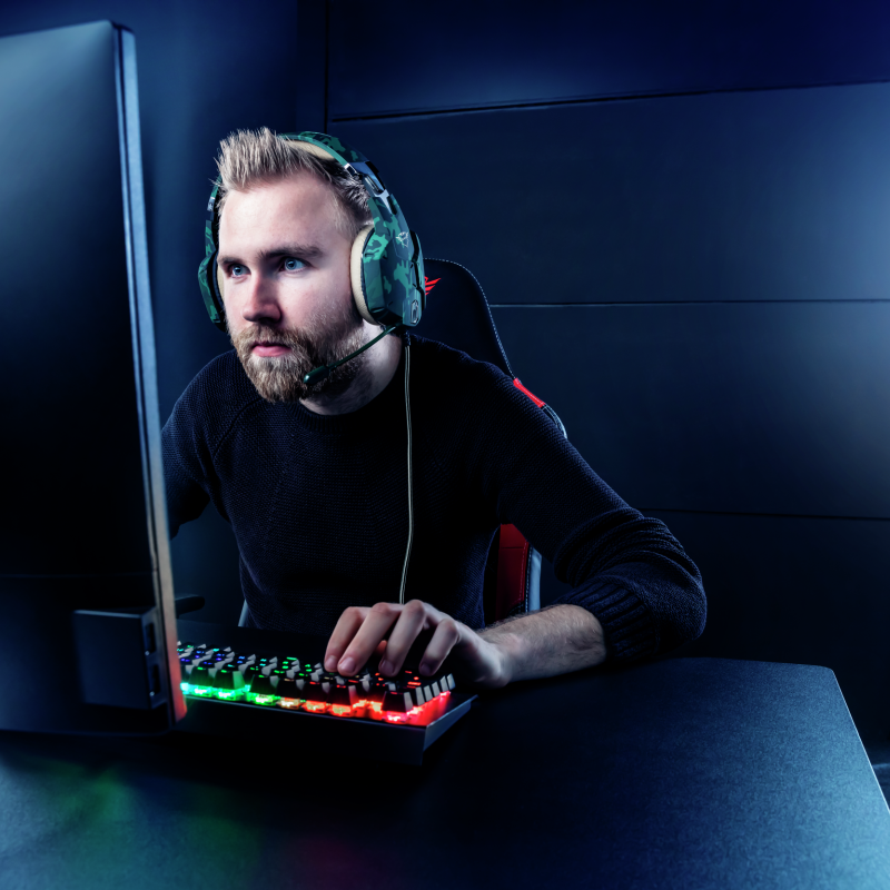 Audífonos Gamer Trust  Carus Jungle Cameo GXT322c (22865) Multiplataforma