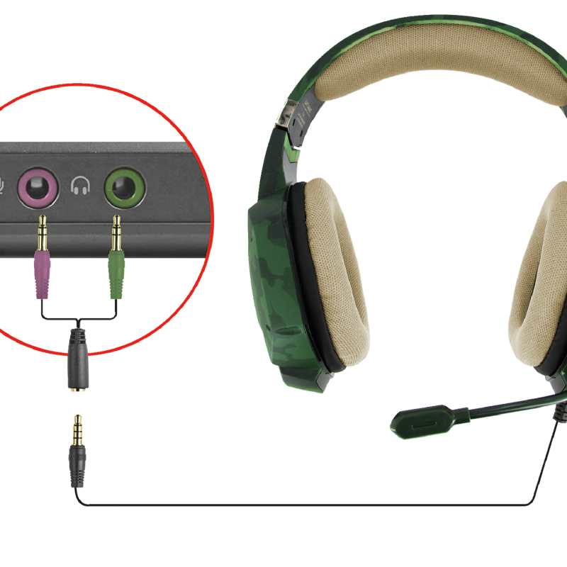 Audífonos Gamer Trust  Carus Jungle Cameo GXT322c (22865) Multiplataforma