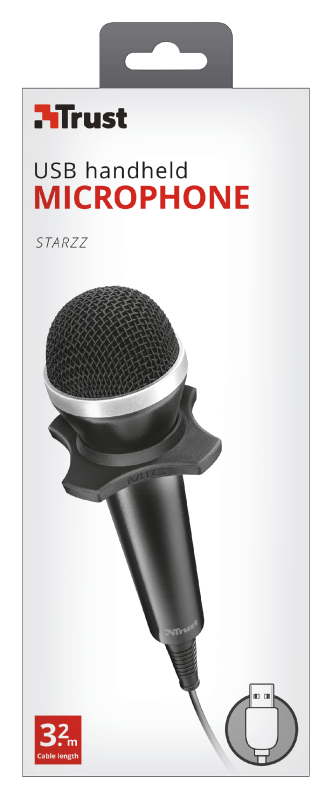 Microfono Para Pc Trust ( Starzz) 21678 conector USB