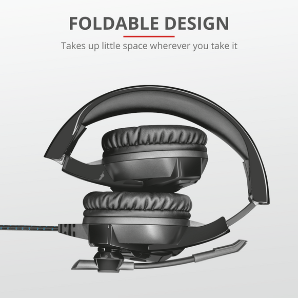 Audífonos Trust Gamer RUNE Iluminados USB / Conexión 3,5mm  GXT-410 ( 22896 )