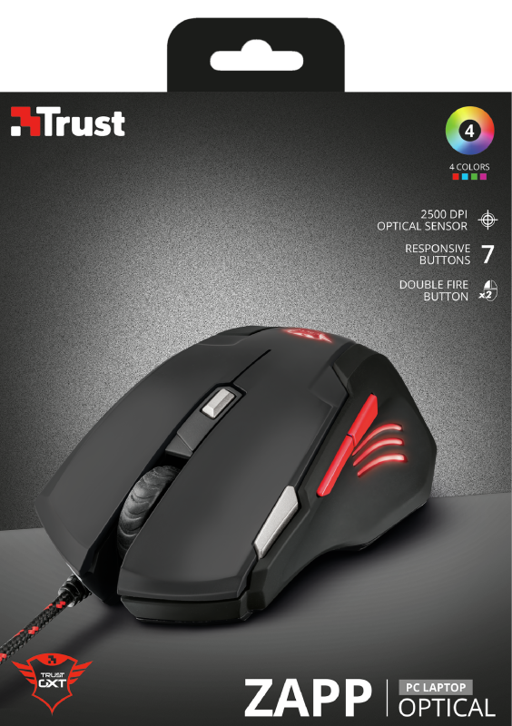 Mouse Gamer Alámbrico Trust  ( ZAPP GXT-4111 ) 22934